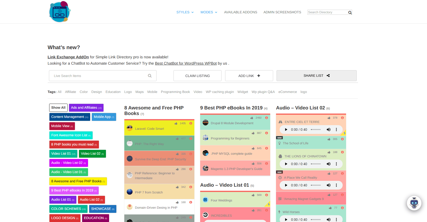 Create Beautiful Link Lists & Resource Hubs in WordPress with the Simple Link Directory Plugin