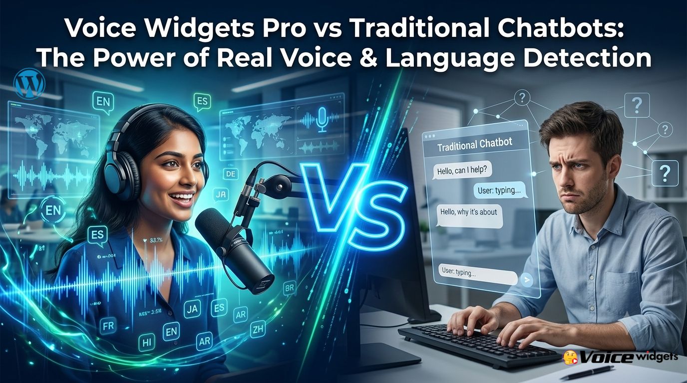 Voice Widgets Pro vs Traditional Chatbots: The Power of Language Detection