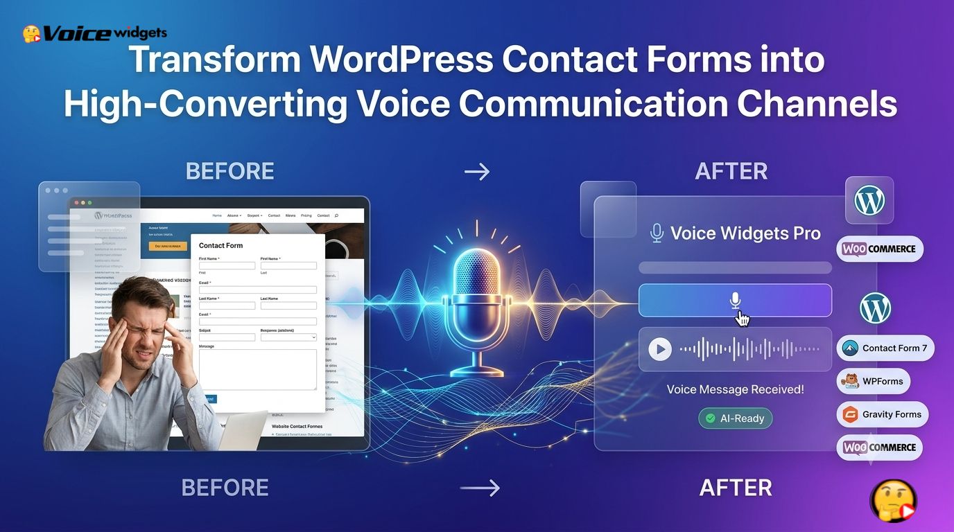 Voice Widgets Pro Transforms WordPress Contact Forms into High-Converting Voice Communication Channels