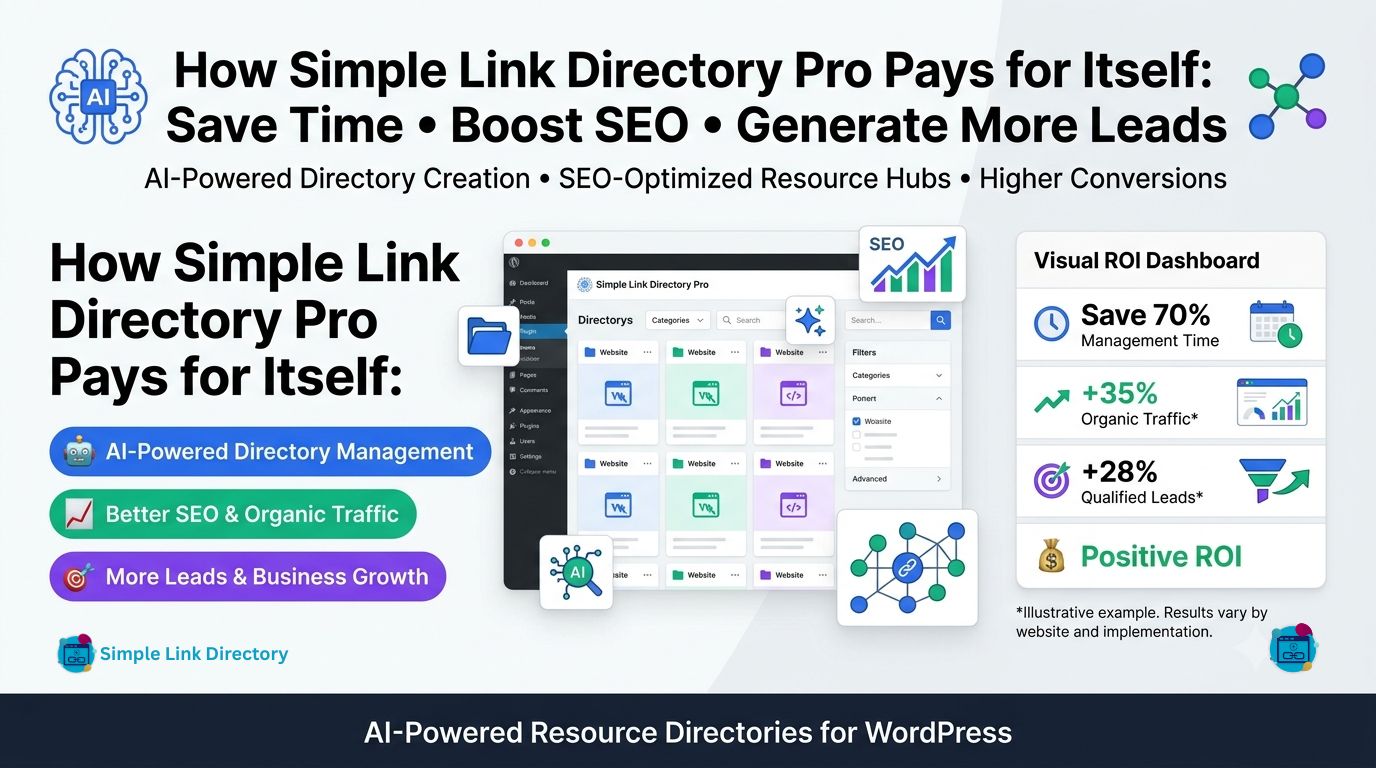 How Simple Link Directory Pro Pays for Itself by Saving Time, Boosting SEO, and Generating More Leads